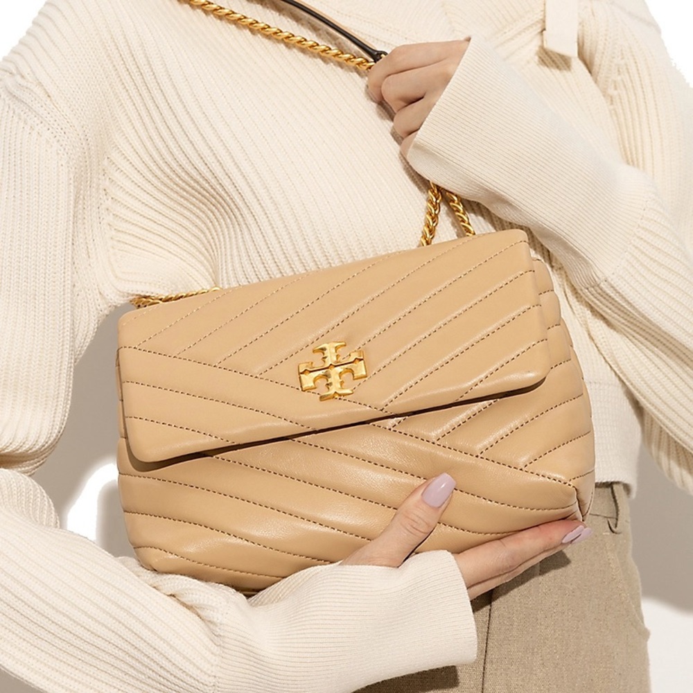 NEW WITH TAGS!  Tory Burch Kira Chevron Small Convertible Shoulder Bag